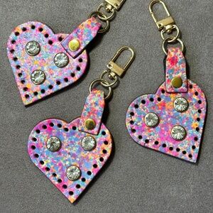 heart bag charm